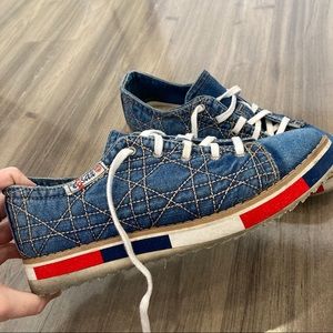 Retro denim sneakers